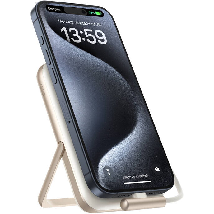 Magnetic Powerbank Choetech B735 10000mAh 20W PD + USB-C cable (white)