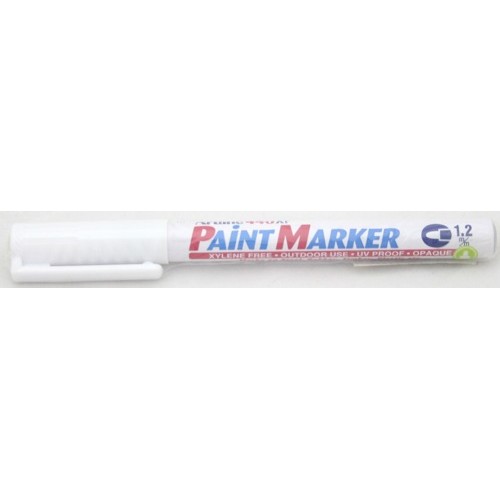 Marker cu vopsea Artline 440XF, corp metalic, varf rotund 1.2mm - galben