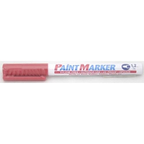 Marker cu vopsea Artline 440XF, corp metalic, varf rotund 1.2mm - rosu