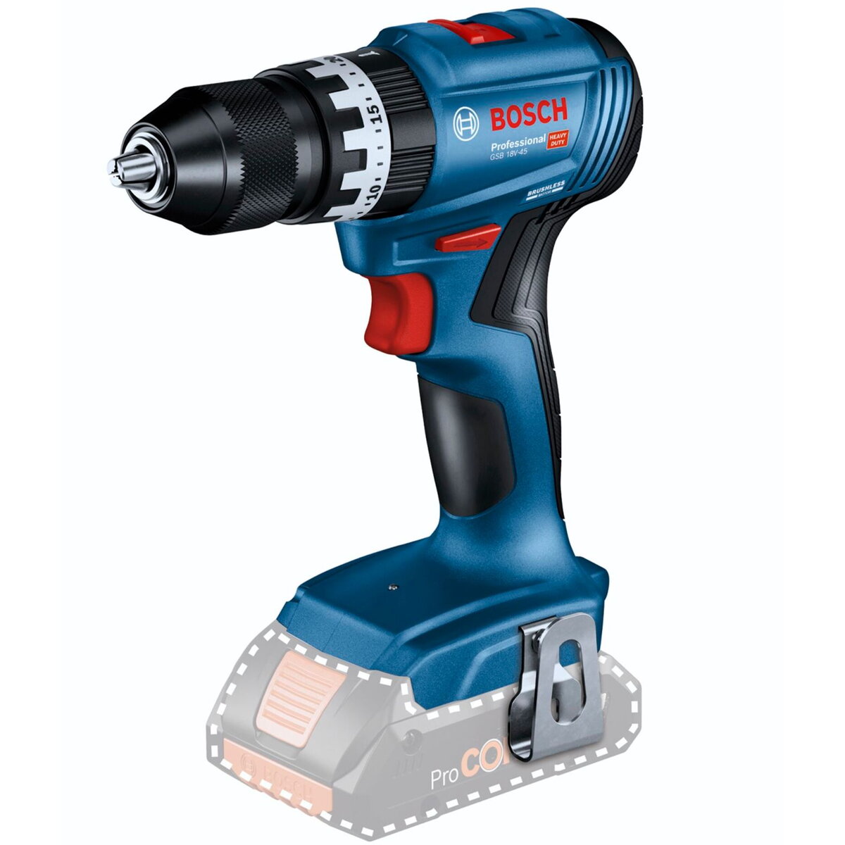 Masina de gaurit cu impact GSB 18V-45  Professional solo