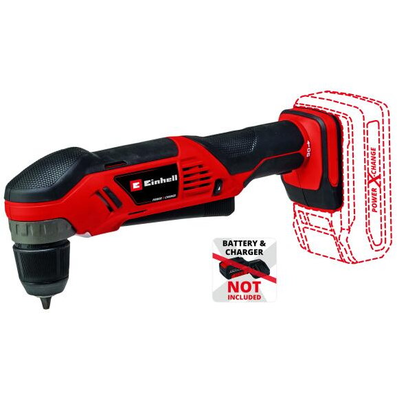 Power X-Change Cordless Angle Drill TE-AD 18 Li - Solo, 18 Volt red/black, without battery and charger