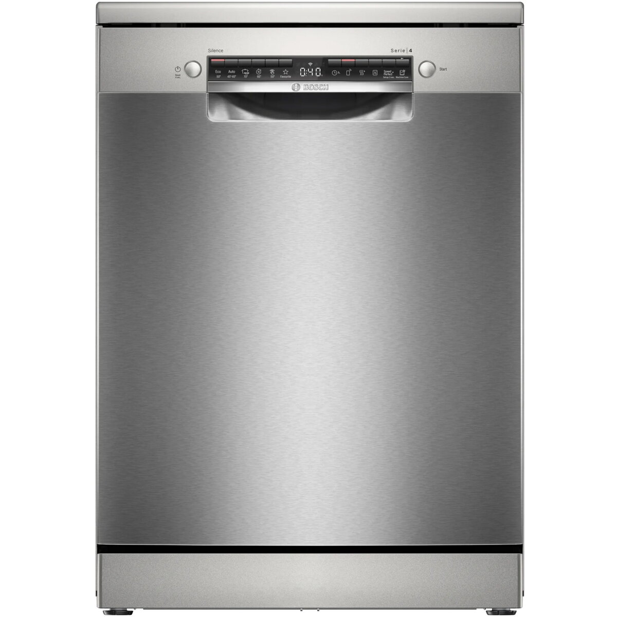 Masina de spalat vase Bosch SMS4HTI00E, 13 seturi, 6 programe, Home Connect, AquaStop, Clasa D, 60 cm, Inox