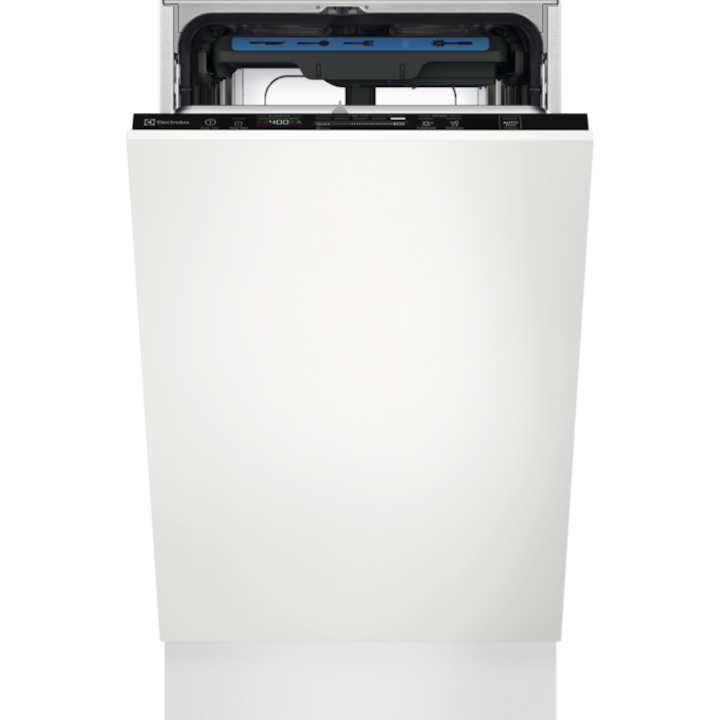 Masina de spalat vase incorporabila Electrolux EEM43200L, 10 seturi, 8 programe, Clasa E, AirDry, Panou de control Quickselect, Alb