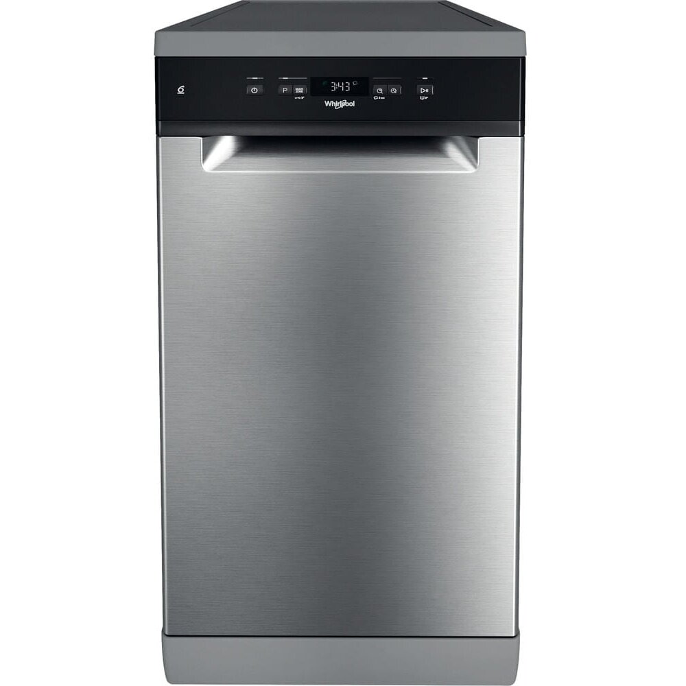 Masina de spalat vase Whirlpool WSFC 3M27 X, 10 seturi, 6 programe, Clasa E, 60 cm, Inox