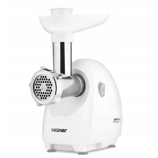 Masina de tocat carne Zelmer ZMM4080B, 1900W, 2,5kg/min, alb
