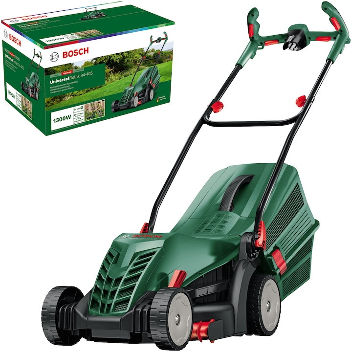 Masina De Tuns Iarba UniversalRotak 34 1300W 40L Verde