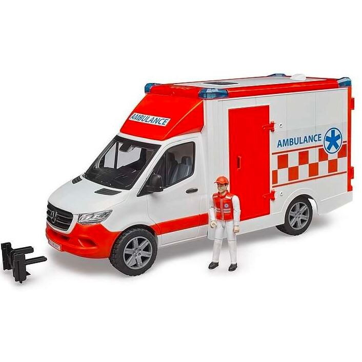 Masinuta Mercedes-Benz Sprinter Ambulance with figurine and module