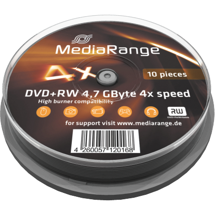 MediaRange DVD+RW 4x Cake10