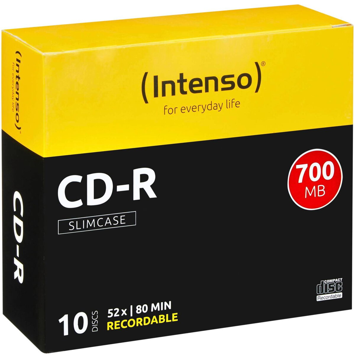Mediu de Stocare 1x10 CD-R 80 / 700MB 52x Speed, Slimcase