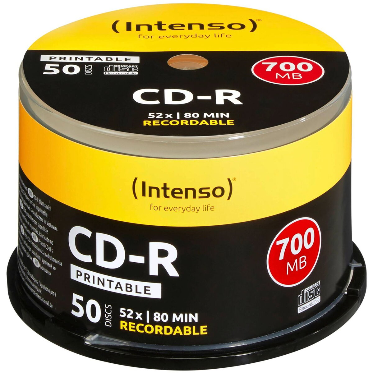 Mediu de Stocare 1x50 CD-R 80 / 700MB 52x Speed, printable, scr. res.