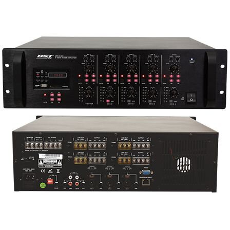 MIXER CU AMPLIFICARE 70V-100V 4X120W