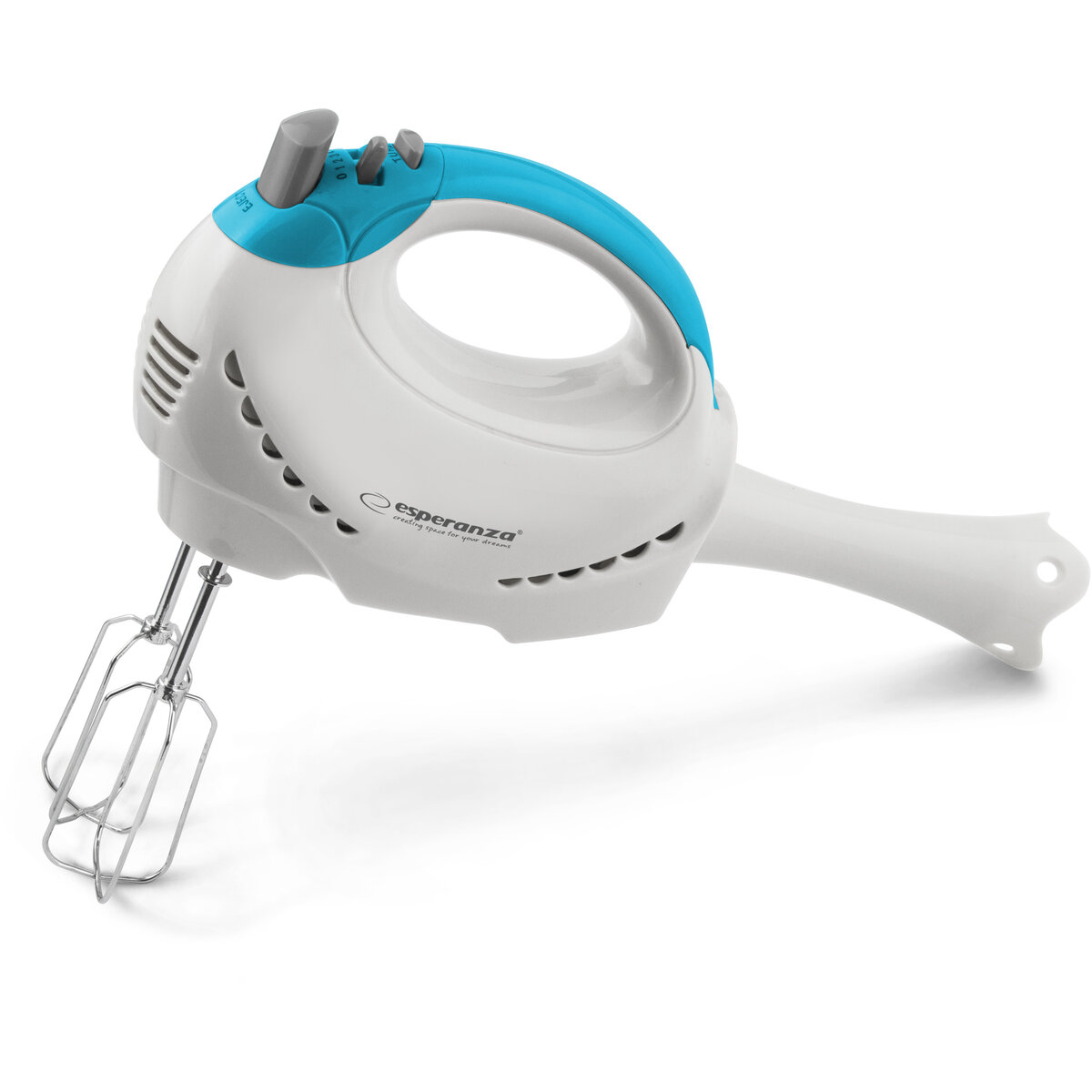 Mixer de mana EKM010 cu blender 2 in 1 300W 5 viteze Tiramisu Alb