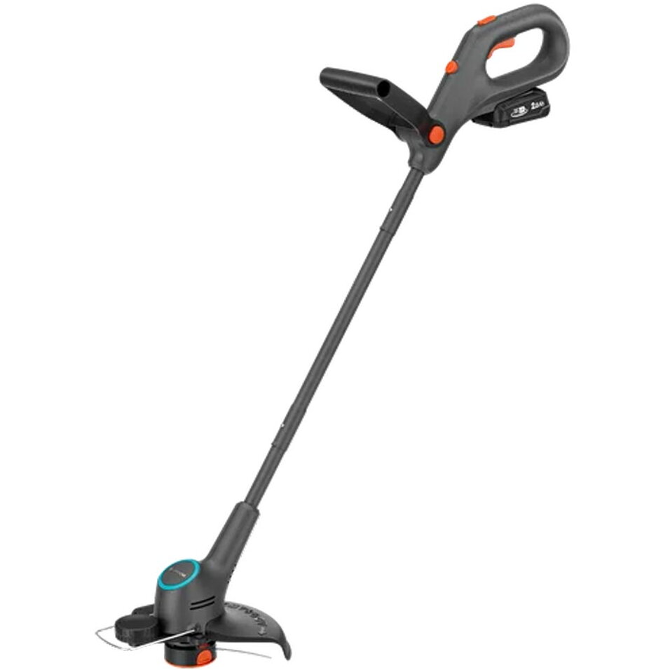 cordless grass trimmer EasyTrim 25/18V P4A (grey/turquoise, Li-Ion battery 2.0Ah, POWER FOR ALL ALLIANCE)