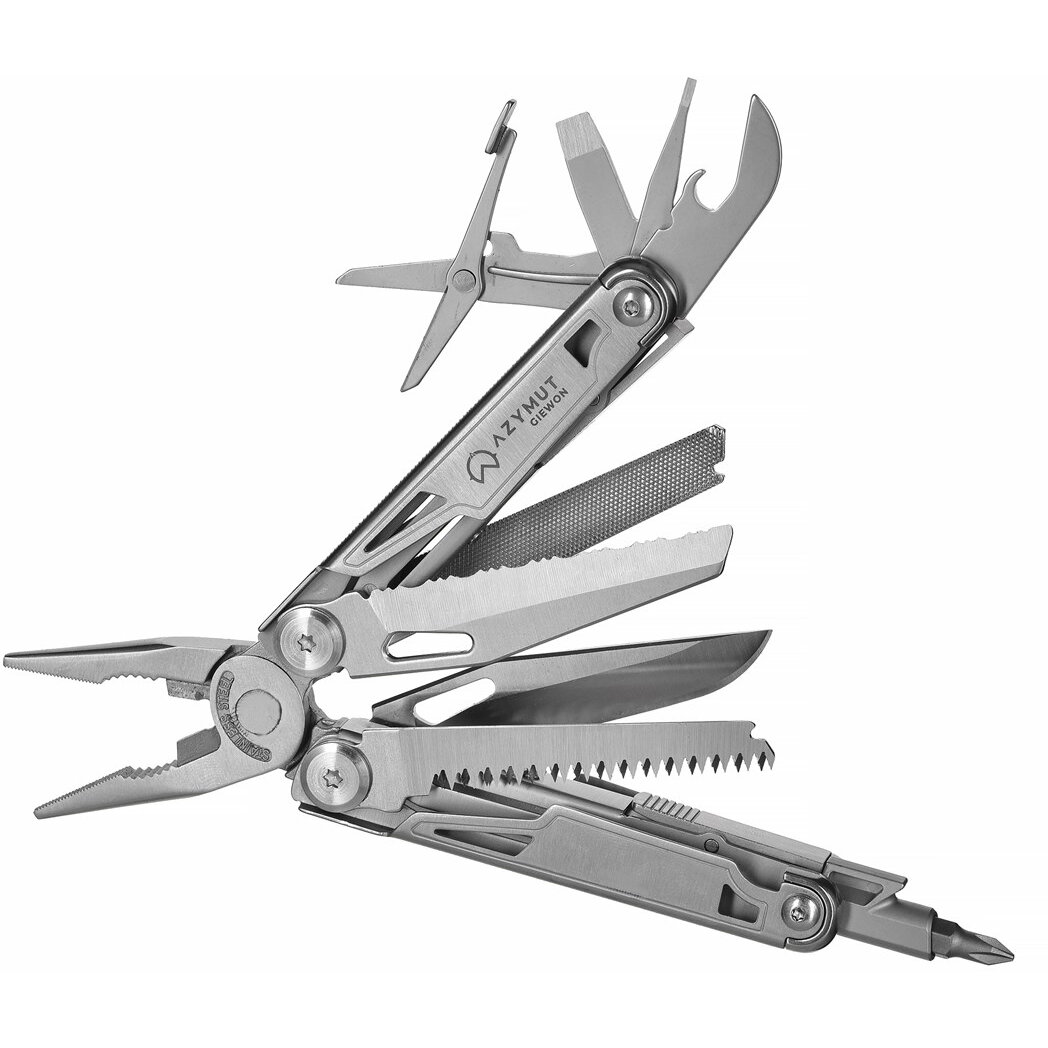 Multitool AZYMUT Giewon - 14 tools + belt pouch (H2038)