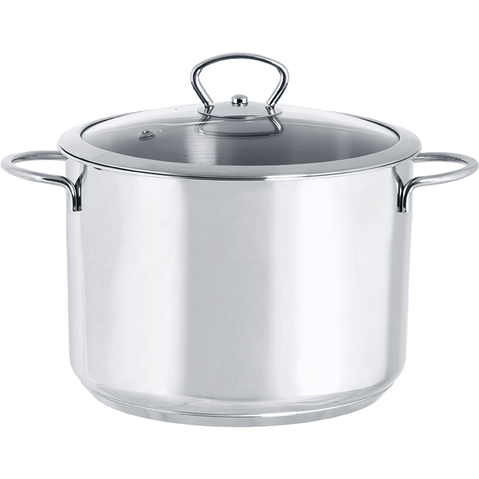 Oala 1.4l cu capac din sticla Kulinaria Metalac inox/24cm/8l