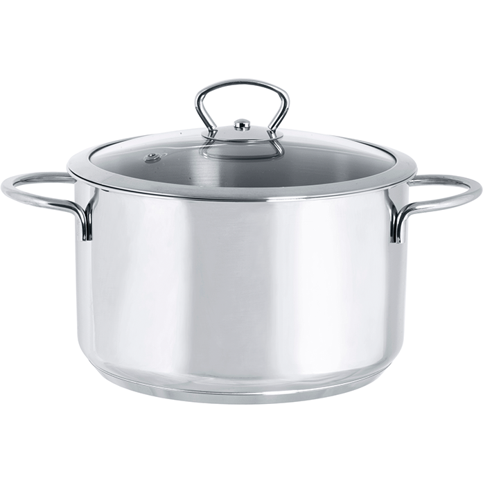 Oala 2l cu capac din sticla Kulinaria Metalac inox/16cm/2l