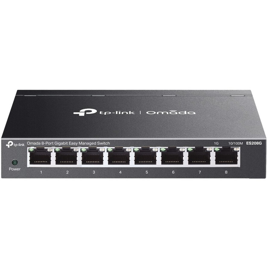 Omada ES208G network switch Managed L2 Gigabit Ethernet (10/100/1000) Black
