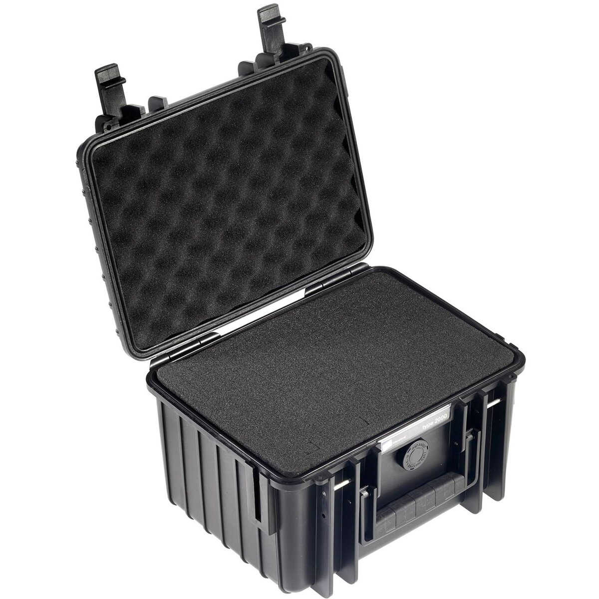 Outdoor Case Type 2000 black with pre-cut foam insert 2000/B/SI