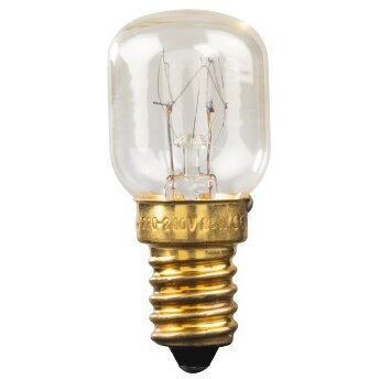 Oven Bulb, 25 W, Heat-resistant to 300°, E14, Pear Shape, clear