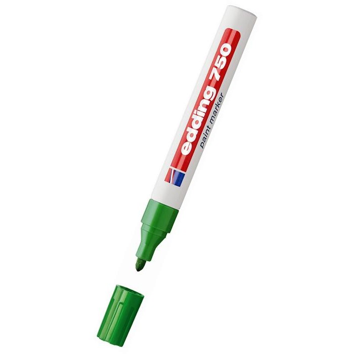 Paint marker Edding 750, varf rotund, 2 - 4 mm, verde - Pret/buc