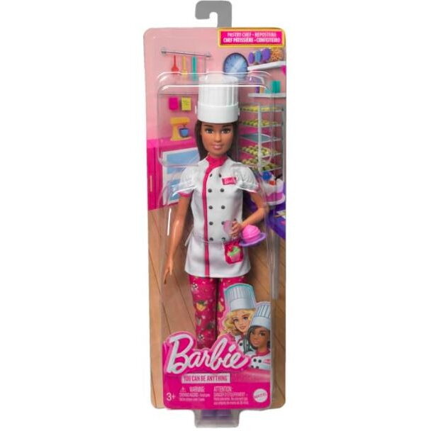 Papusa Barbie Career Pastry Chef Doll & Accessories