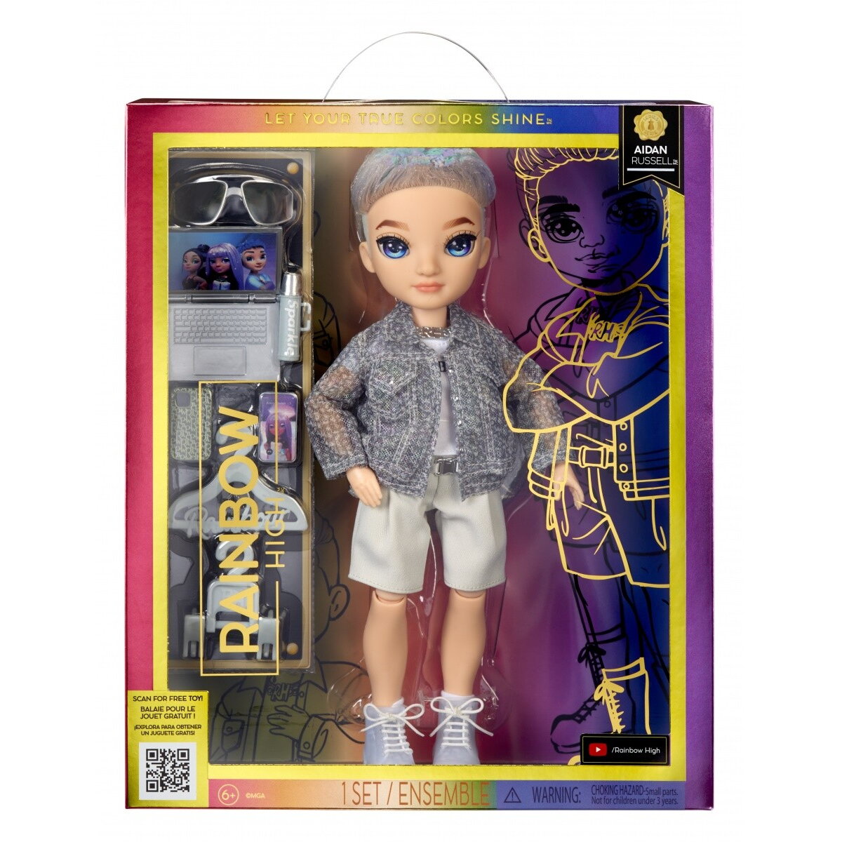 Papusa Rainbow High S23 Fashion Doll- AR (Purple)