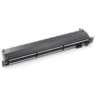 Patchpanel 24x RJ45 Cat6A 19 1HE Gri