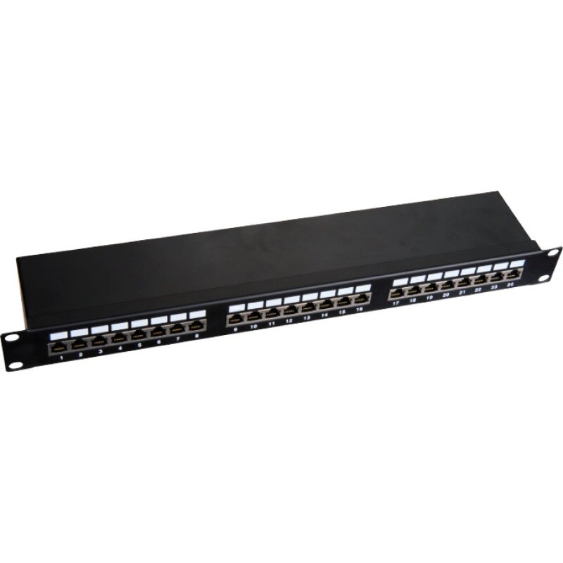 Patchpanel STP cat.6 19-inch 1U 24xRJ45 LSA