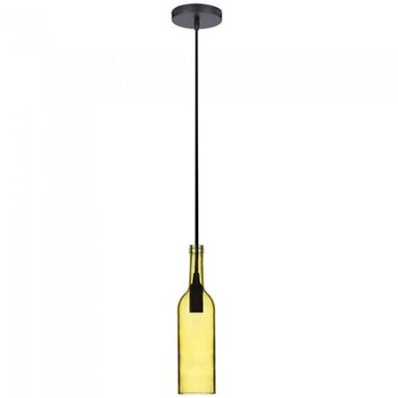 PENDUL TAVAN MODEL STICLA VIN CULOARE GALBEN