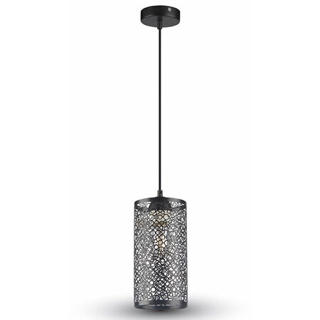 PENDUL TAVAN SOCLU E27 - NEGRU MAT