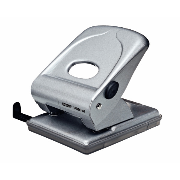 Perforator metalic 40 coli, RAPID FMC40 - argintiu