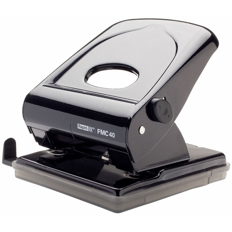 Perforator metalic 40 coli, RAPID FMC40 - negru