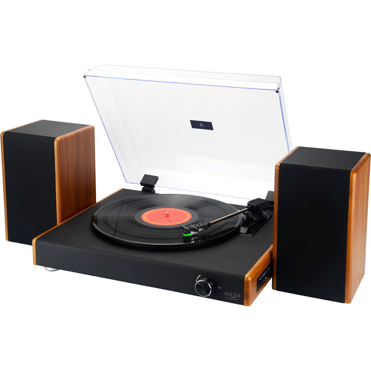 Pick-up AD 1915 Turntable with USB, Black/Wood