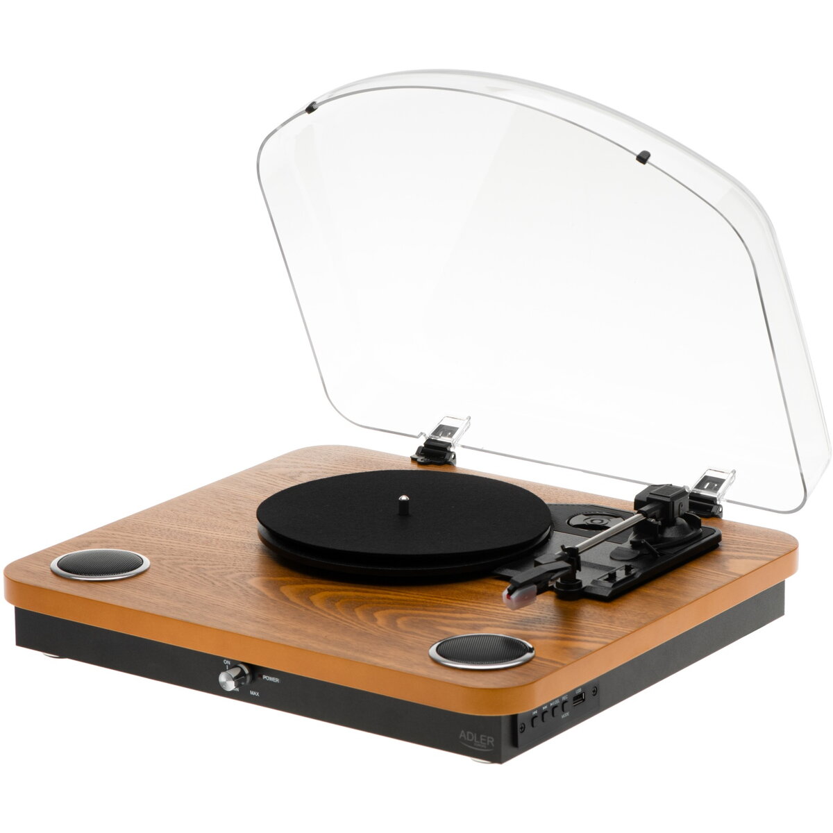 Pick-up Turntable AD1914 Wood USB Bluetooth