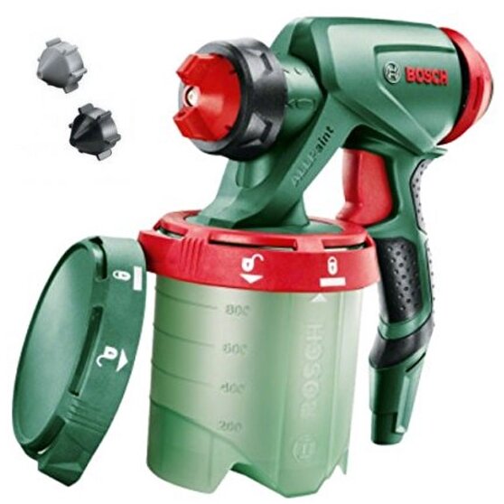 Pistol de Vopsit 1600A008W8 pentru Pulverizarea Fina a Tuturor Tipurilor de Vopsele Rezervor 1000ML Verde