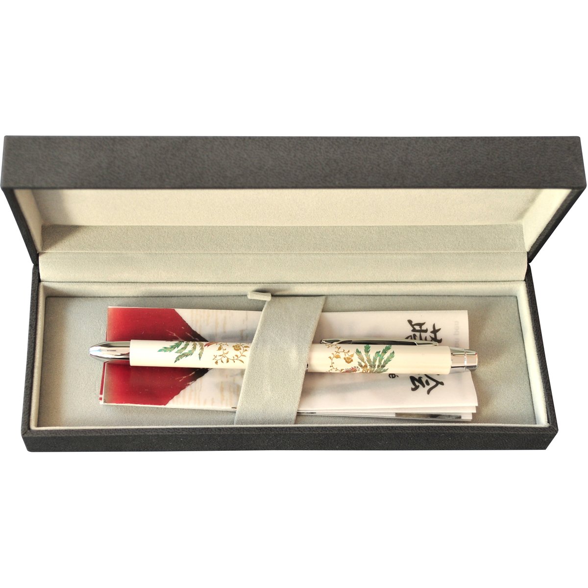 Pix multifunctional de lux PENAC Maki-E - Hoo-oo, in cutie cadou, corp alb