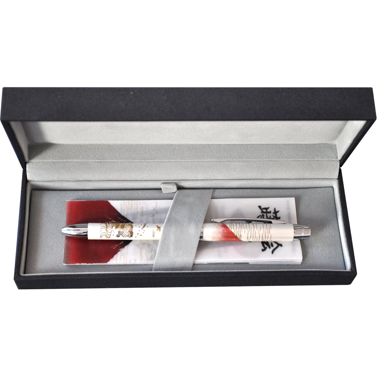 Pix multifunctional de lux PENAC Maki-E - Mount Fuji, in cutie cadou, corp alb