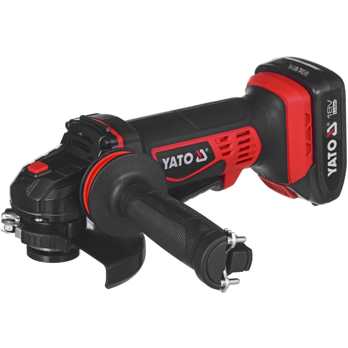 Polizor Unghiular YT-82826 125 mm 18 V Black, Red YT-82826 125 mm 18 V Black, Red