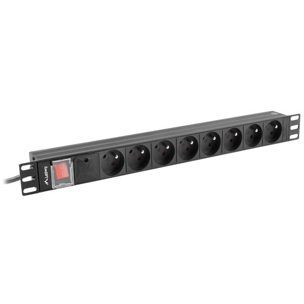POWER STRIP PDU RACK 19 (1U, 16A, 8X 230V PL, 2m)
