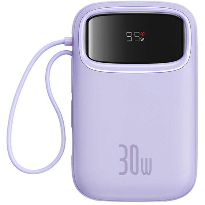 Powerbank Baseus QPow 2 10000mAh 30W 2xUSB-C (purple)