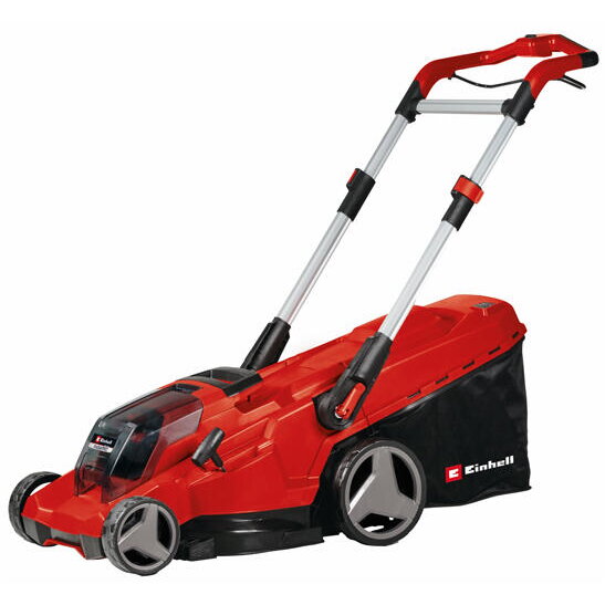 Professional cordless lawnmower RASARRO 36/42, 36Volt (2x18V) (red/black, 2x Li-ion battery 5.2Ah)