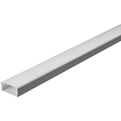 PROFIL ALUMINIU PENTRU 2M 17.4MM X 7.MM MAT ALB