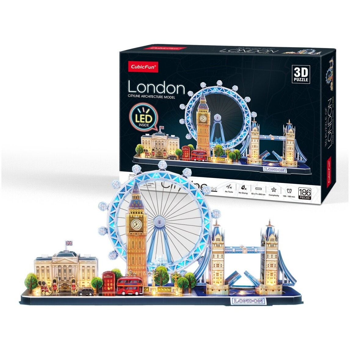 Puzzle 3D City line - London led