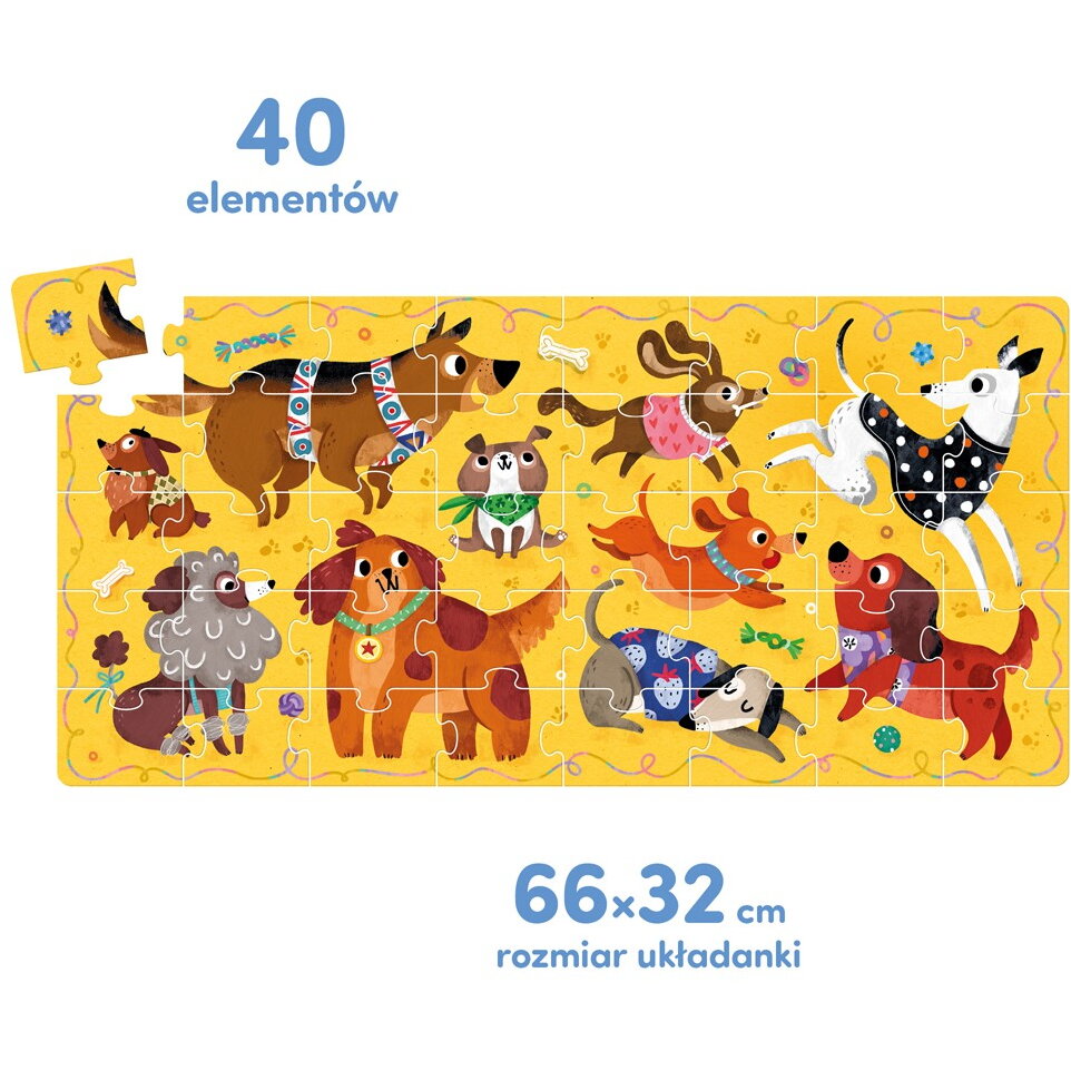 Puzzle 40 elements Woof-Dogs