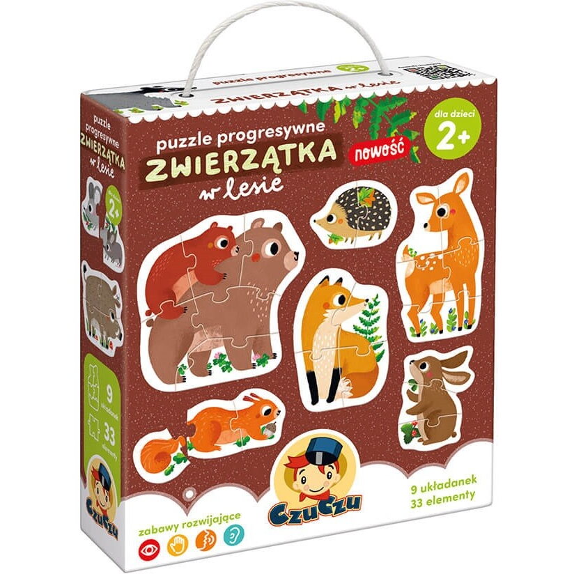 Puzzle Progressive - Animals in the forest 1835