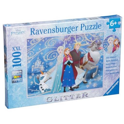 Puzzle Puzzle Ravensburger Disney Frozen Glittery Snow 100 buc XXL