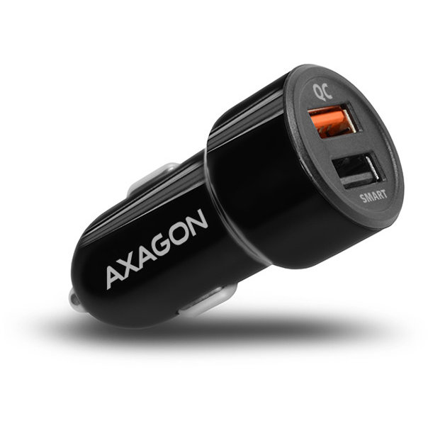 Incarcator Auto PWC-QC5 Smart 5V 2.4A + QC3.0 30W Negru