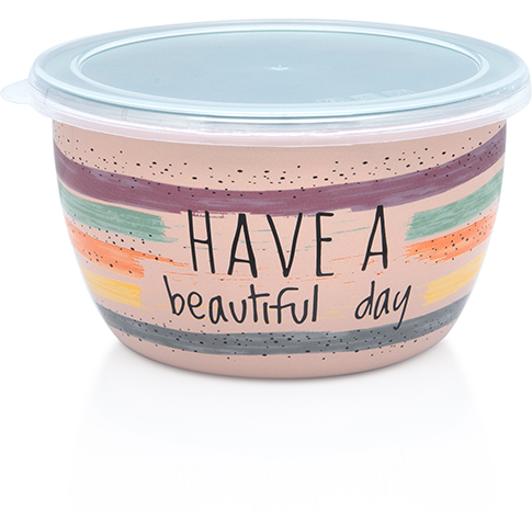 Bol cu Capac Divan Dan Capacitate 1.1L Diametru 14CM Multicolor