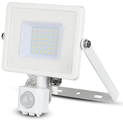 REFLECTOR LED SMD 30W 4000K IP44 CU SENZOR MISCARE - ALB