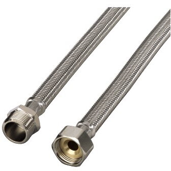 Reinforced Water Supply Hose Extension, 1 m, 1 piece/poly bag